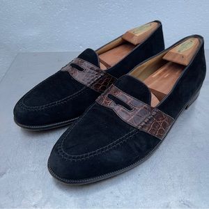Moreschi Black and Brown Loafers